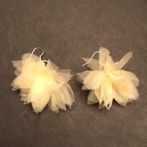 Yellow Flowered Earrings